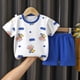 thumbnail image 1 of Ropa de verano para niños, Conjunto de camiseta y pantalón para bebé, traje de manga corta de dibujos animados, conjunto de 2 piezas qym unisex, 1 of 2