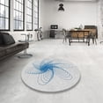 thumbnail image 4 of Ahgly Company Machine Washable Indoor Rectangle Transitional White Smoke Area Rugs, 8' x 10', 4 of 7