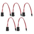 thumbnail image 2 of Vehicle Fuse Box Panel Connector, 5Pcs Mini Tip Compact Professional Direct Replacement Regular Thin Car Fuse Holder Connector  For Test ACL L 29.2mm,ACT M 19.1mm,ACK S 10.9mm,ACD, 2 of 8
