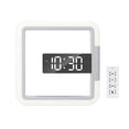 thumbnail image 1 of RGB Sqaure Reloj de pared con espejo Reloj LED hueco Reloj de pared Reloj despertador digi Carevas Reloj de pared, 1 of 7