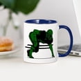 thumbnail image 3 of CafePress - FOOTBALL 6 Green - 11 oz Ceramic Mug - Novelty Coffee Tea Cup, 3 of 4