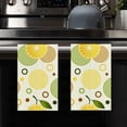 thumbnail image 4 of Eveokoki 2 Pcs Kitchen Towels Sprinkled Lemons Kitchen Dish Towels Kitchen Dish Cloths Fast Drying Kitchen Rug Kitchen Decor for Home Cleaning Cooking Baking, 16 x 24 Inch, 4 of 5