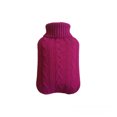 thumbnail image 1 of Matsuzay Funda para bolsa de agua caliente de 2000ml, protector de botella extraíble tejido, calentador de invierno, manga antiescaldado a Suministros térmicos Rosa roja, 1 of 6