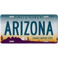 thumbnail image 1 of Placa Metal Vintage Arizona Rectangular Pintura Hierro Arte La Pared Del 30x15 Cm, 1 of 8