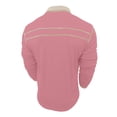 thumbnail image 4 of Men Polo Shirt Long Sleeve Button Down Tees Shirt Loose Fit Pink Men T Shirts, 4 of 6
