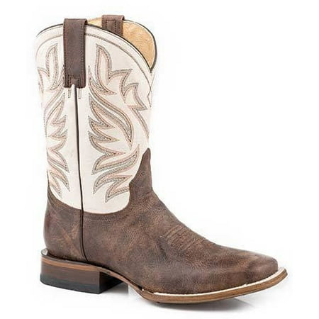 

Men s Roper Parker Leather Boots Handcrafted Brown
