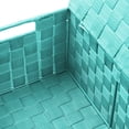 thumbnail image 3 of Weave Stackable Basket Set, 3 Pieces - Aqua, 3 of 7