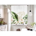 thumbnail image 5 of Green Leaves Kitchen Curtains 27.5Wx36H Inch Rod Pocket Small Curtains for Bedroom Room Green Watercolor Leaf Plants Floral Window Treatments Decorative for Living Room 2 Panels, 5 of 6