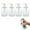 Clear, variant on 8 PC Shampoo Bottle Dispenser Pump Liquid Soap Lotion Refillable Plastic 11oz