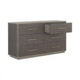 thumbnail image 3 of Sunpan Altman 62" Modern Wood Dresser with Six Soft Closing Drawers in Gray, 3 of 5