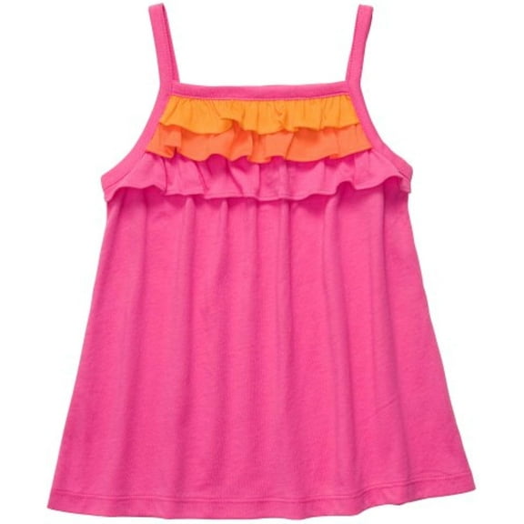 Carter's Toddler Girls Ruffle Front Tank Top Pink 3M Shirt