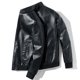 thumbnail image 4 of Chaqueta de cuero de primavera y otoño para hombre, chaqueta de cuero coreana informal para hombre, chaqueta de cuero para bicicleta para hombre, 4 of 5