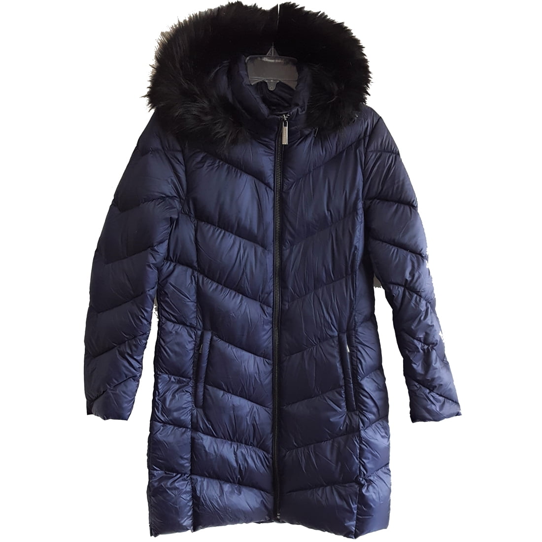 Michael Kors - Michael Kors Quilted Packable Puffer Faux Fur Hood Coat ...
