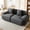 Dark Grey, variant on GAOHAPY 107"Modern L Shaped Modular Sectional Sofa, Oversized Corduroy Couch Deep Seat, Boneless Cloud Couch with Ottoman, 30D Sponge for Indoor Living Room, No Assembly Required(Dark Grey)