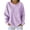 Purple, variant on AKOEE Striped Sweatshirts for Women Crewneck Baggy Pullover Long Sleeve Tops Casual Loose Fall Winter Sweaters (XL, Light Blue)