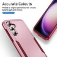 thumbnail image 2 of SaniMore for Samsung Galaxy A15 5G Case, Military Grade Drop Protection Slim Hard PC + Shock Absorption TPU Bumper Dual-Layer Shockproof Anti-Scratch Cover for Galaxy A15 5G 2024, Pink+Rose, 2 of 5