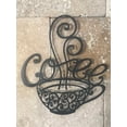 thumbnail image 4 of Everydecor Coffee Signs - Coffee Cup Metal Wall Decor - Black Scrolled Mug for Home, Coffee Shop, Kitchen, 4 of 5