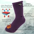 thumbnail image 3 of DG Hill Kids Heat Trapping Thermal Lined Boot Socks, 4 Pairs, 3 of 7
