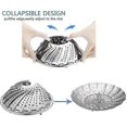 thumbnail image 2 of Vegetable Steamer With Steamer Insert Made Of Stainless Steel, Steamer Insert Foldable Steamer Basket Compatible With Vegetables, Saucepans An, 2 of 3