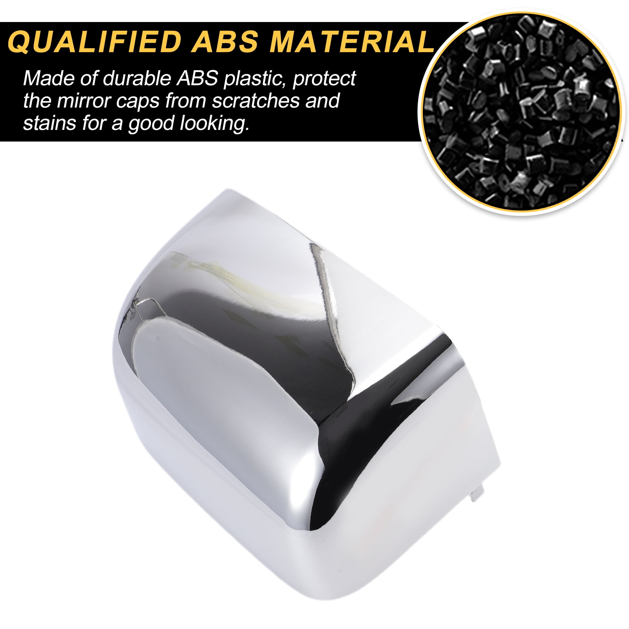 Unique Bargains Rear View Driver Passenger Side Mirror Covers Cap Replacement for Ford