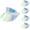 Blue Iridescent, variant on 5Pcs Sun Visor Hats Women UV Protection Sunhat Iridescent Cap Headwear for Men Women Outdoor Summer Travel