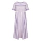thumbnail image 4 of Vestido largo con bolsillo estampado a rayas y cuello en V de manga corta informal para mujer Fridja  hj4791, 4 of 8