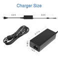 thumbnail image 2 of Laptop Charger for HP Compaq Presario CQ56 CQ57 CQ58 CQ62 CQ61 CQ60 Power Supply, 2 of 6