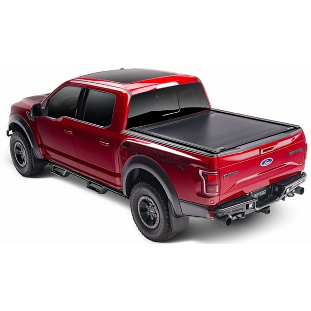 Retrax Tonneau Cover T-60232 RetraxONE XR; Manual Retractable; Key Lockable; Black Matte; Polycarbonate; With Trax Rail System