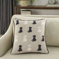 thumbnail image 4 of Nourison Pet Beds & Houses Dog Silhouettes Black 16" x 16" Throw Pillow, 4 of 6