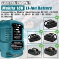 thumbnail image 2 of Mini Car Charger for Makita 18V Battery, Portable Charger use on Car, Cigarette Lighter Plug, 1/4 Size of DC18RC Charger (only for 18V Battery), 2 of 8