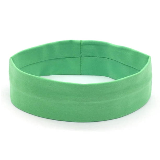 Banda para el cabello elástica de color sólido de estilo europeo y americano, banda para el cabello deportiva para yoga, para hombres y mujeres, para correr, antideslizante, de algodón, antisudor