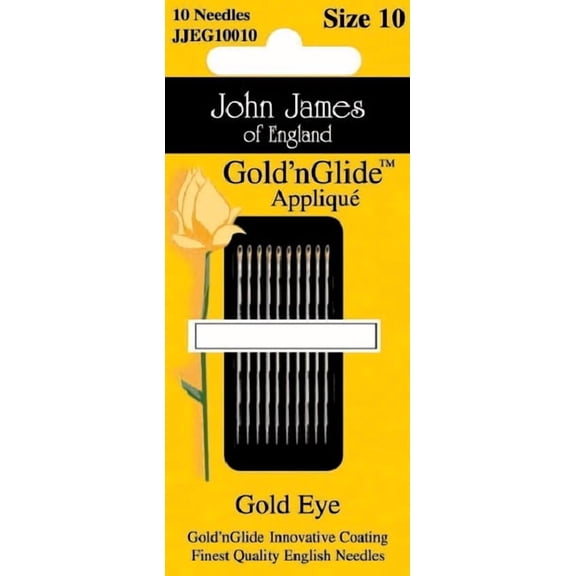 Gold'n Glide Applique Hand Needles - Size 10 10/Pkg