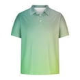 thumbnail image 4 of Maean Men's Classic Short Sleeve Tshirts Collared Button Golf Shirt Summer Casual Loose Tops Big and Tall, 4 of 5
