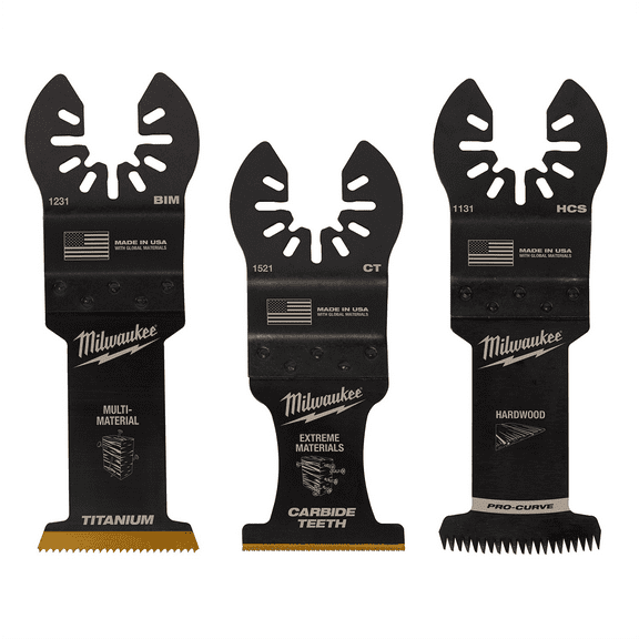 Milwaukee Tool OPEN-LOK All-Purpose Multi-Tool Blade Variety Pack 3PC