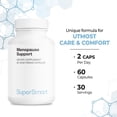 thumbnail image 4 of SuperSmart Menopause Support (Advanced Formula) - with Black Cohosh, FenuSmart Fenugreek, Magnesium, Vitamin D3 & B6 - Menopause Supplement for Women | Non-GMO & Gluten-Free - 60 Vegetarian Capsules, 4 of 6