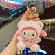 thumbnail image 1 of wholesale Dibujos animados Oso de peluche Melodía Kuromi llavero Colgante de felpa Muñeca linda Hola gatito Sanrio Llavero de felpa, 1 of 4