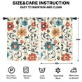 thumbnail image 2 of Blackout Kids Curtains,Pioneer Flower Floral Print Pattern Childrens Insulated Curtains Set Of 2,Bedroom Essentials,Toddler Room Decor 42"x54", 2 of 5