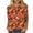Orange-Tops, variant on Inverlee Thanksgiving Shirts Women Plus Size Turkey Pumpkin Graphic Tees Comfy 3/4 Sleeve Work T-shirts Crewneck Tunic Blouse Tops