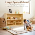 thumbnail image 3 of Sweet Time Wooden Storage Cabinet Kids Toy Storage Organizer Book Shelf for Child Playroom Classroom, 3 of 8
