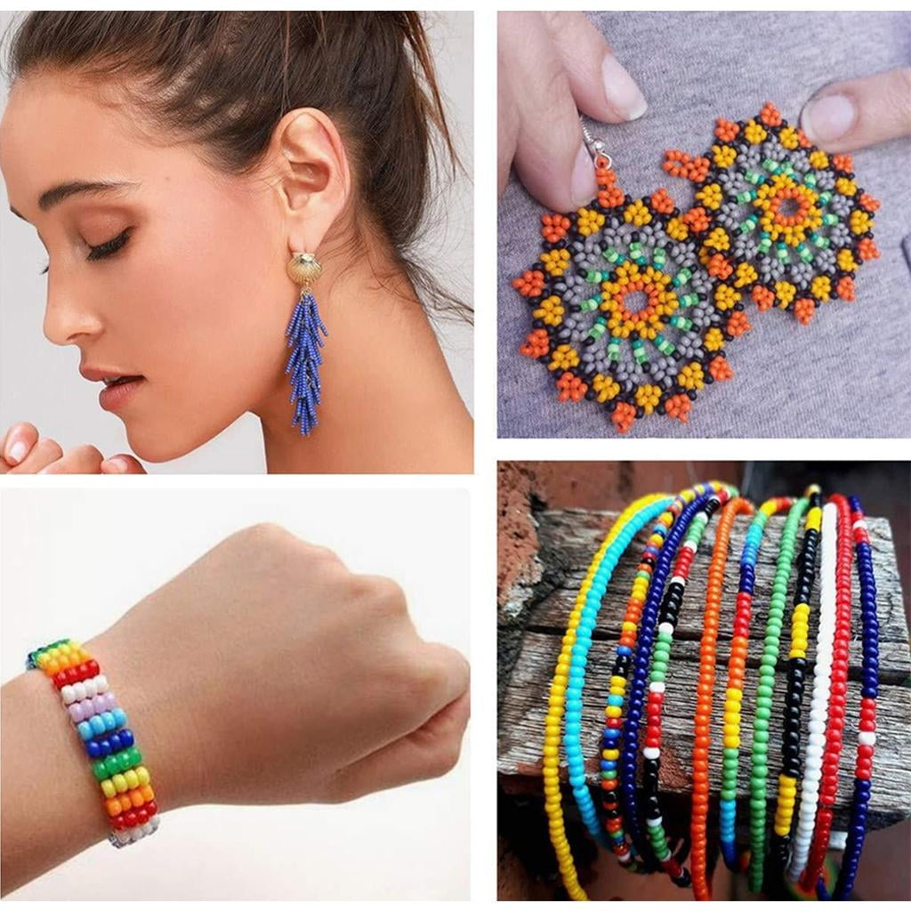 FVDPWYE 1 Set Round Beads, Small Beads Assorted Kit 3mm Craft Loose Beads, for Jewelry