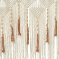 thumbnail image 4 of 65.8*44 in White Macrame Tassel Woven Wall Hanging Tapestry Boho Chic Geometric Art Decor, 4 of 13