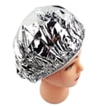 thumbnail image 4 of Gorro de papel de aluminio BuyWeek impermeable desechable para spa, peluquería, ducha, 30 cm, 4 of 4