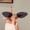 Gold Frame Gray Piece, variant on 2026 New American Style Korean Version Cat Eye Small Frame Ocean Lens Fashion Sunglasses Metal Versatile Sunglasses for Women