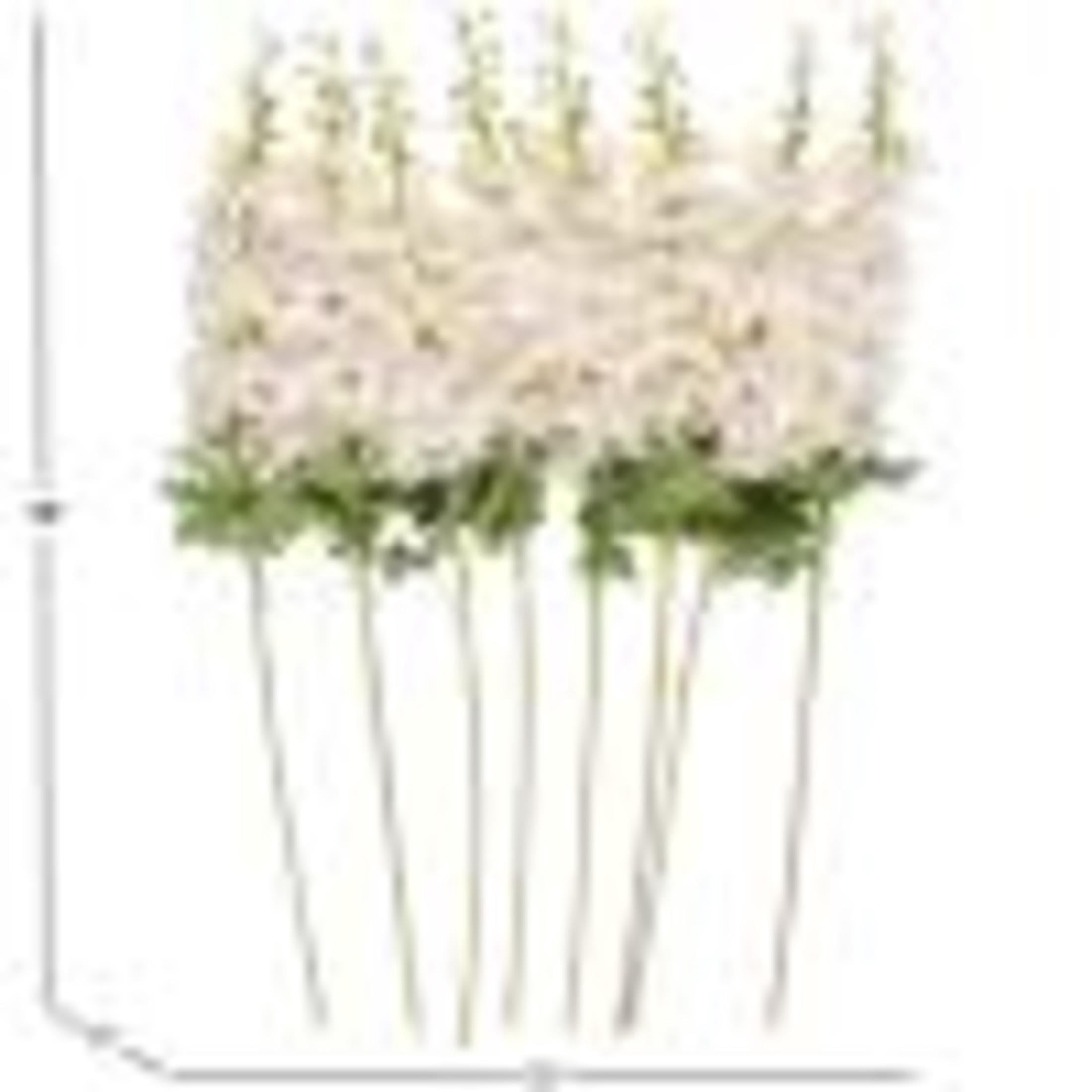 38" Plastic Floral Tall Delphinium Artificial Flower Stem, by DecMode (8 Count)