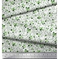 thumbnail image 2 of Soimoi Modal Satin Fabric Leaves & Rose Flower Print Sewing Fabric Yard 42 Inch Wide, 2 of 3