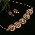 thumbnail image 3 of Sohi Gold-plated White Pearls Meenakari Jewellery Set, 3 of 8