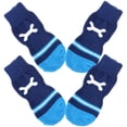 thumbnail image 2 of ColoMX 2 pares de calcetines de invierno para mascotas, calcetines antideslizantes para perros, protectores de patas para perros pequeños, medianos y grandes, talla L, 2 of 7