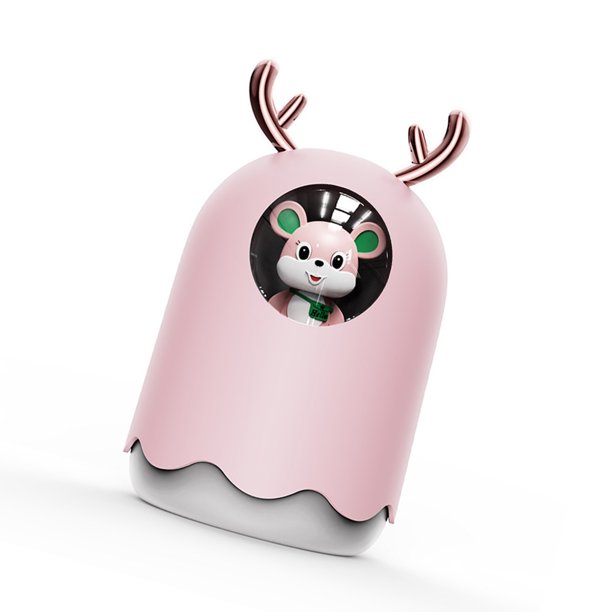 Kearding Humidificador de aire de 300ml, difusor de Aroma con protección de apagado, rociador de SPA para baño, atomizador de niebla de bajo ruido, Humidificadores Rosado USB Kearding HA063799-02