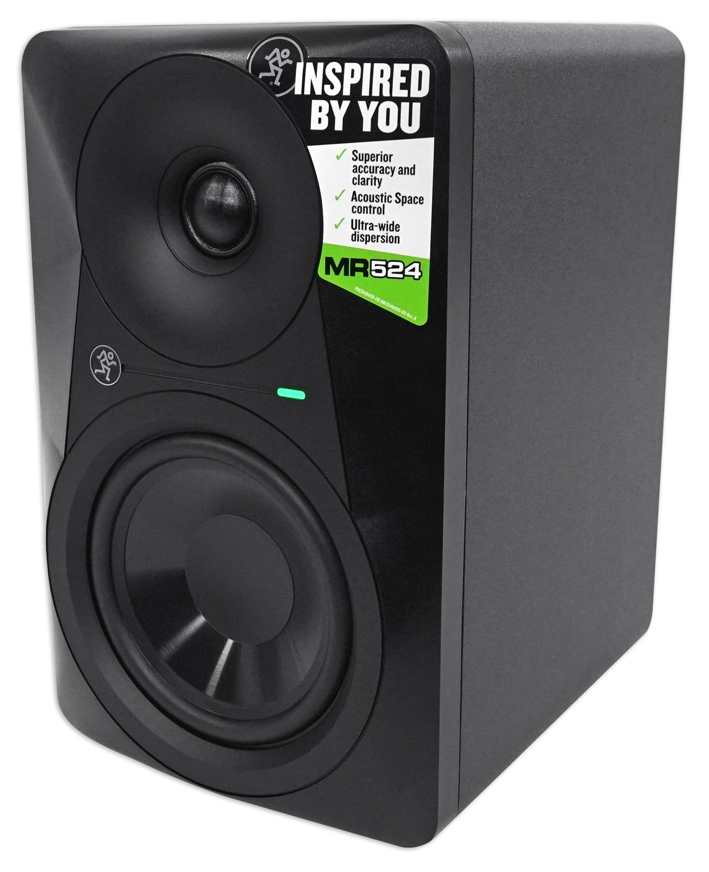 (2) Mackie MR524 5” 50w Powered Studio Monitors+Condenser Mic+Stands+Pads+Shield