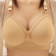 thumbnail image 2 of Swstbby Womens Bras Plus Size, Bras for Women, Woman's Solid Back Buckle Thin Breathable Bra without Steel Rim Beige 44, 2 of 5